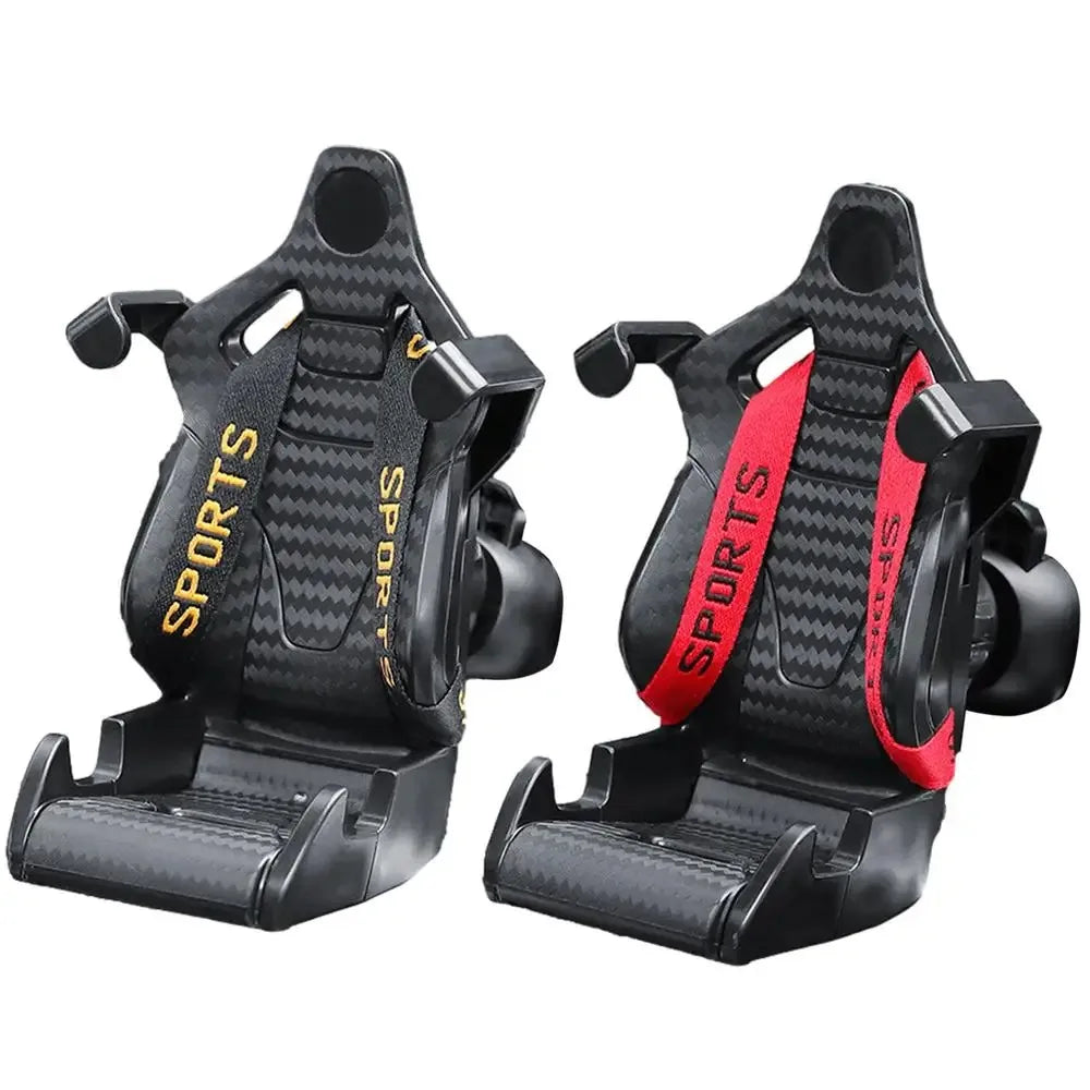 360 Carbon Fiber Racing Seat Phone Holder